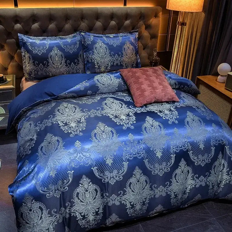 Gold Damask Duvet Set