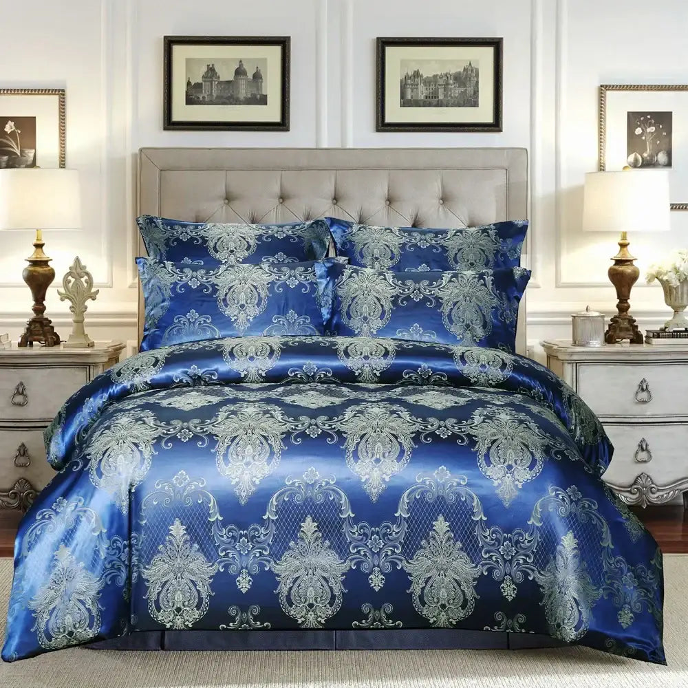 Gold Damask Duvet Set