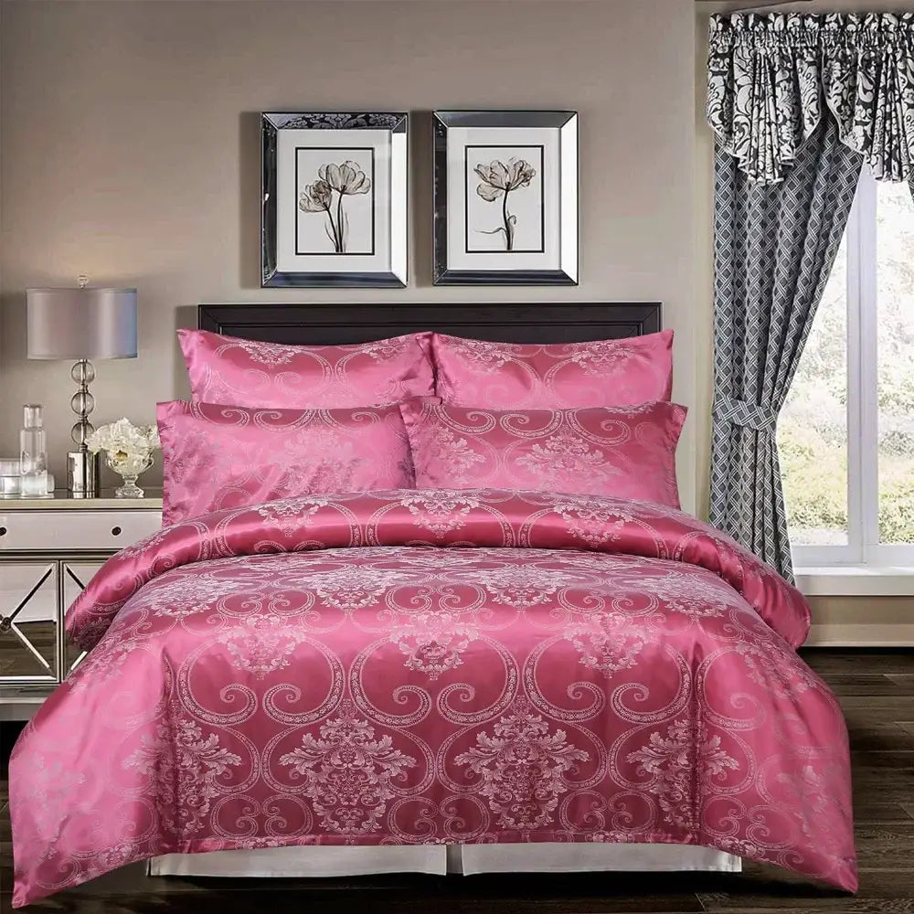 Gold Damask Duvet Set