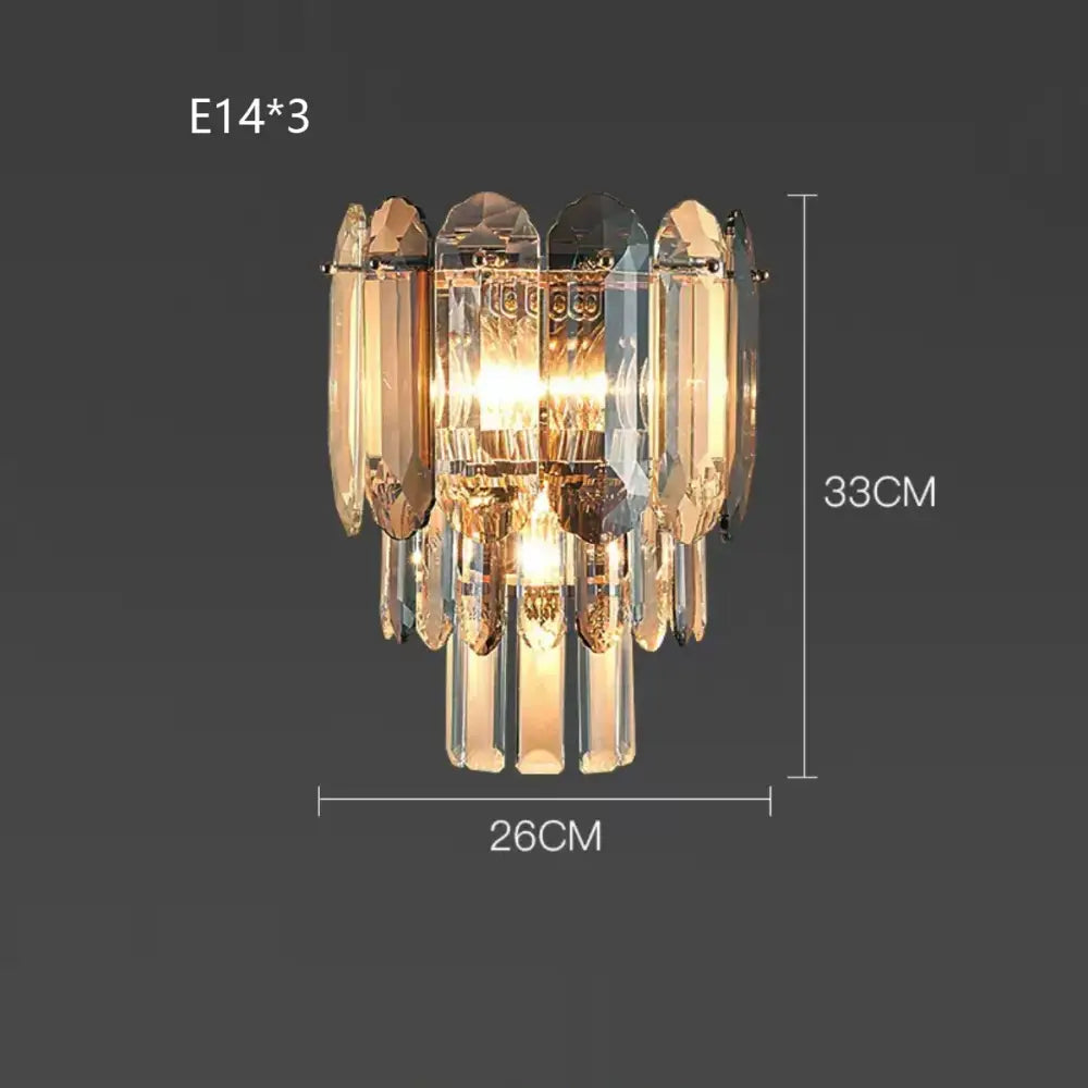 Gold LED 120cm Wall Lamp