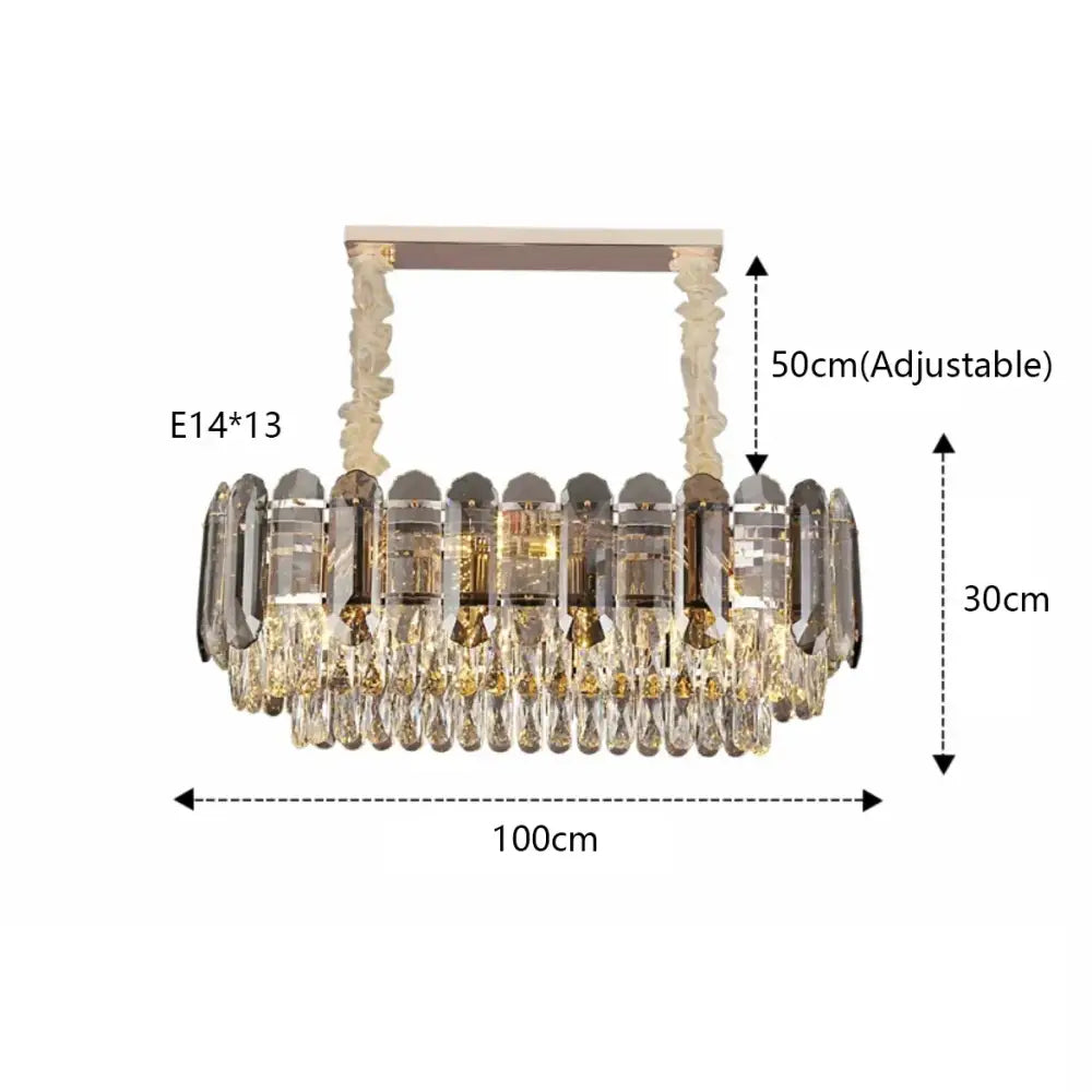 Gold LED 120cm Wall Lamp