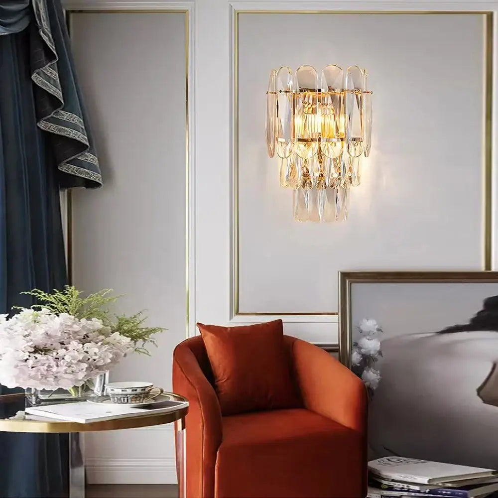 Gold LED 120cm Wall Lamp