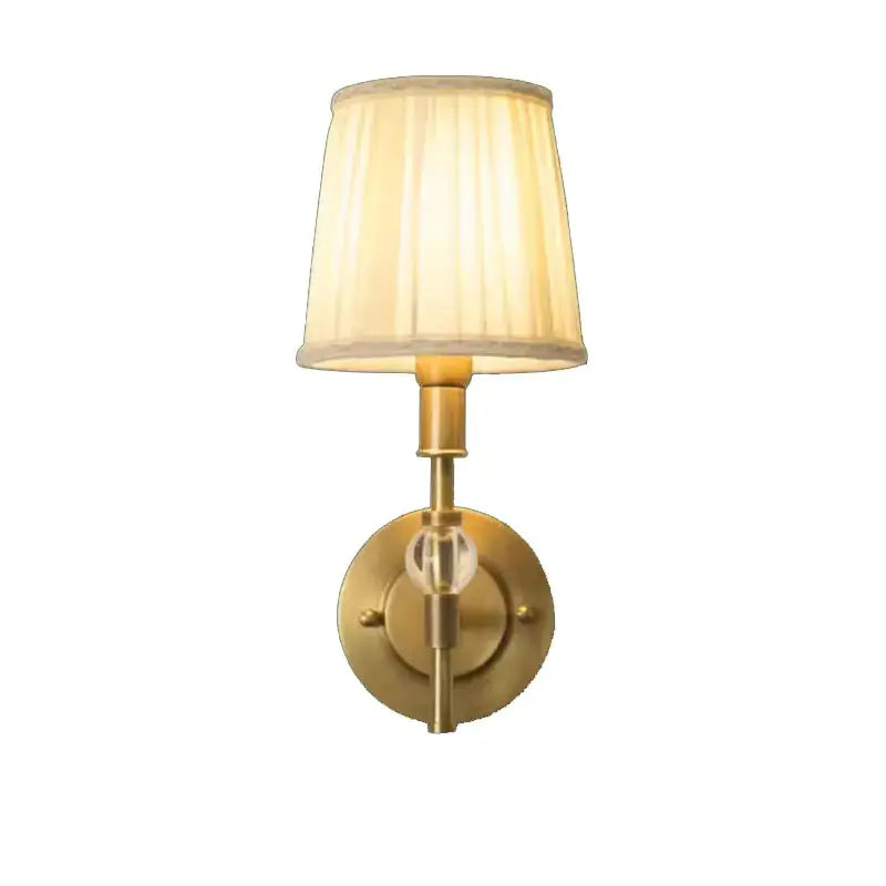 Copper Pleated Wall Lamp