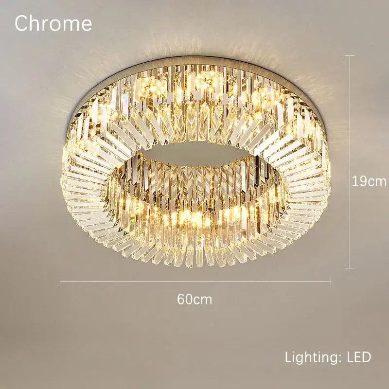 Gold LED Ring Ceiling Light