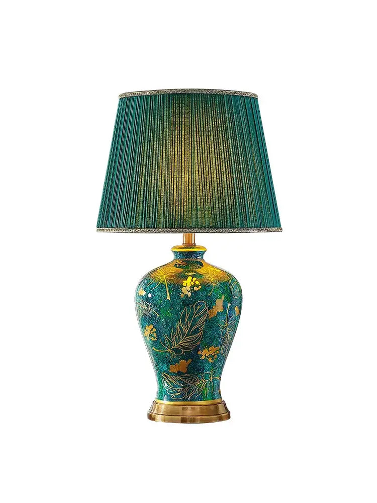 Emerald Ceramic Table Lamp