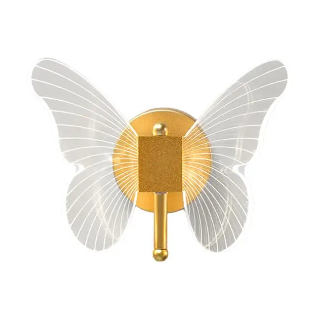 Gold Butterfly Copper Wall Sconce