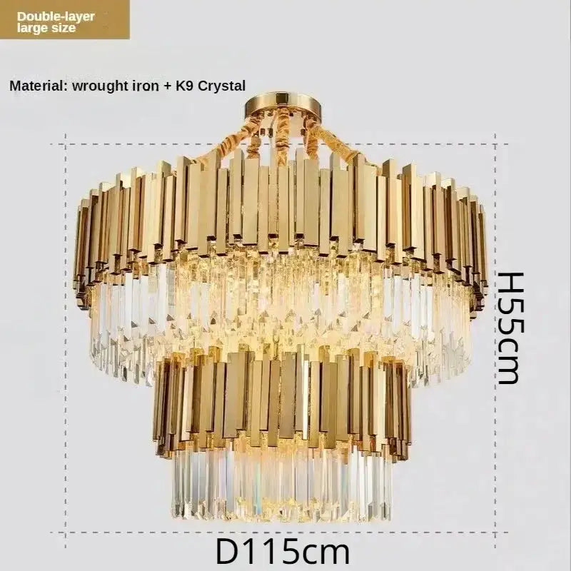 Gold Crystal Artistic Chandelier