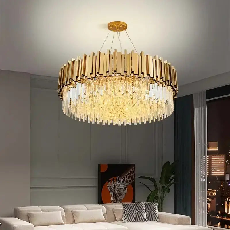 Gold Crystal Artistic Chandelier