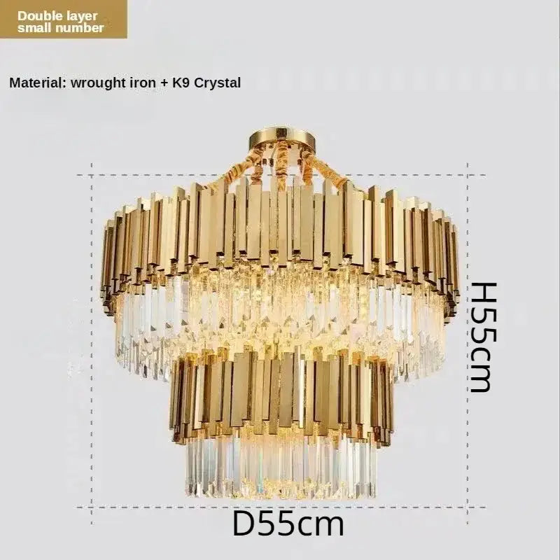 Gold Crystal Artistic Chandelier