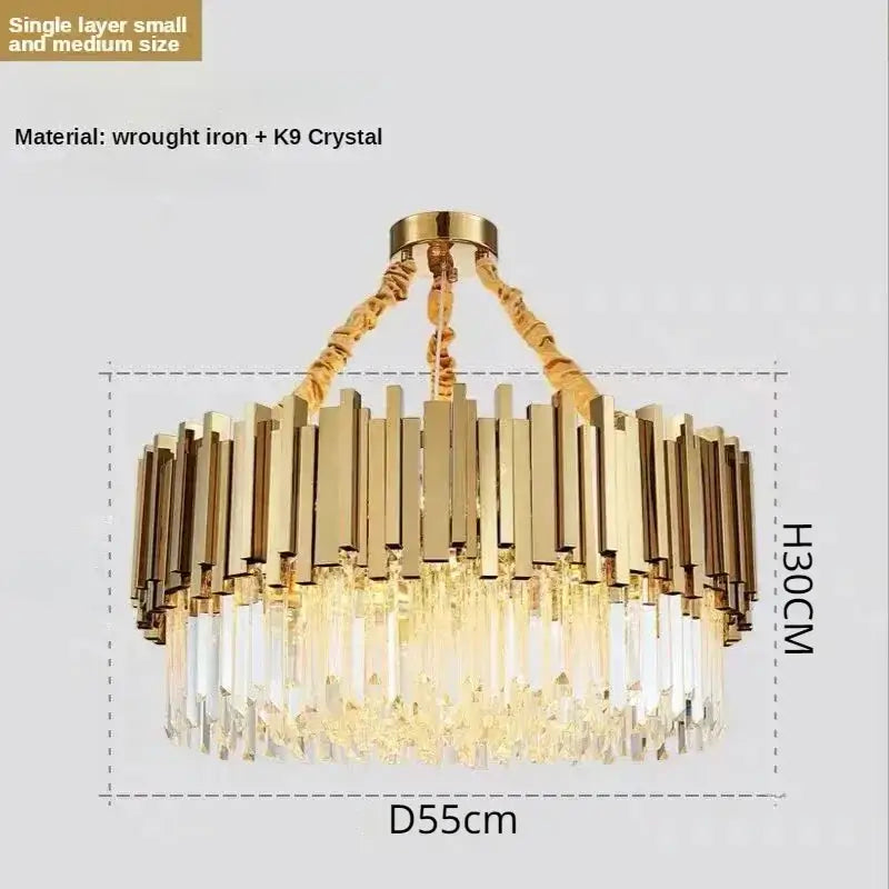 Gold Crystal Artistic Chandelier
