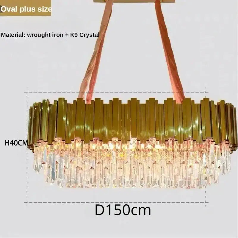 Gold Crystal Artistic Chandelier