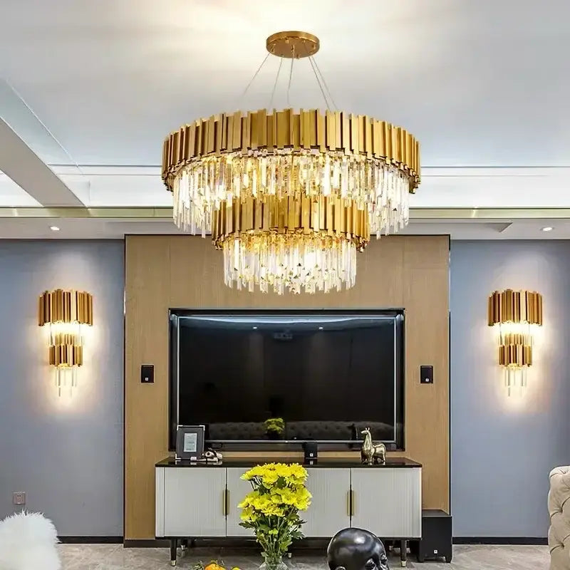 Gold Crystal Artistic Chandelier