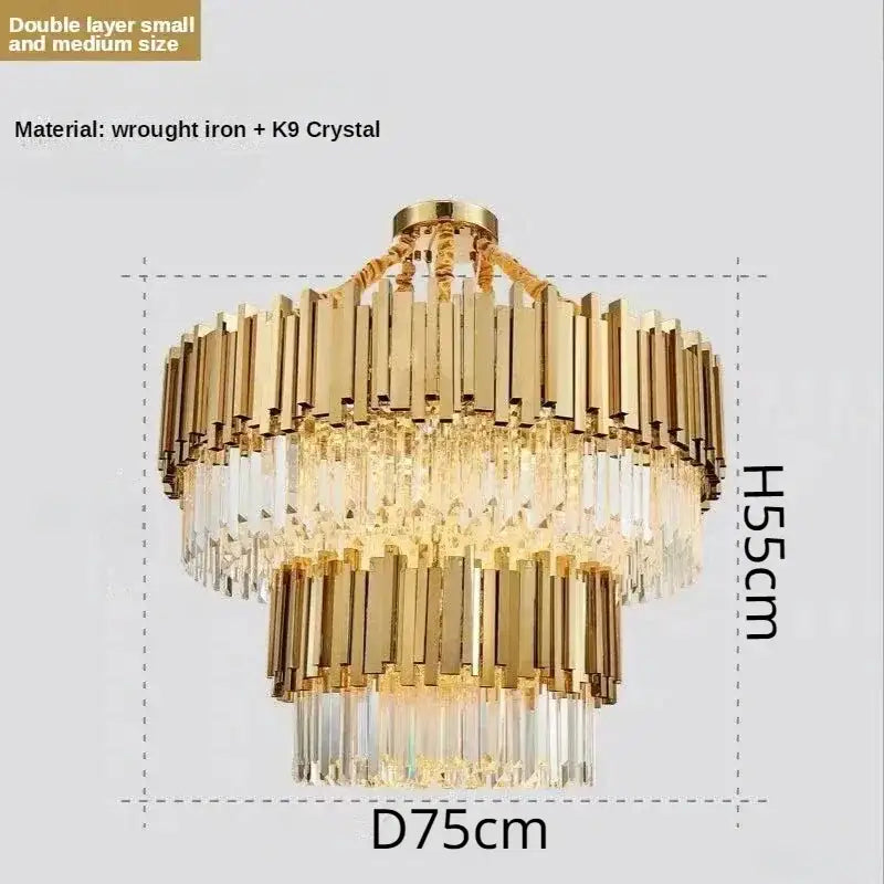 Gold Crystal Artistic Chandelier
