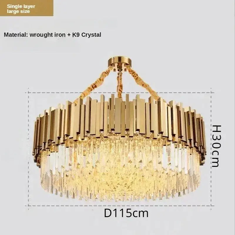 Gold Crystal Artistic Chandelier