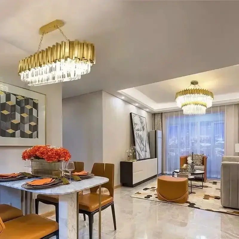 Gold Crystal Artistic Chandelier