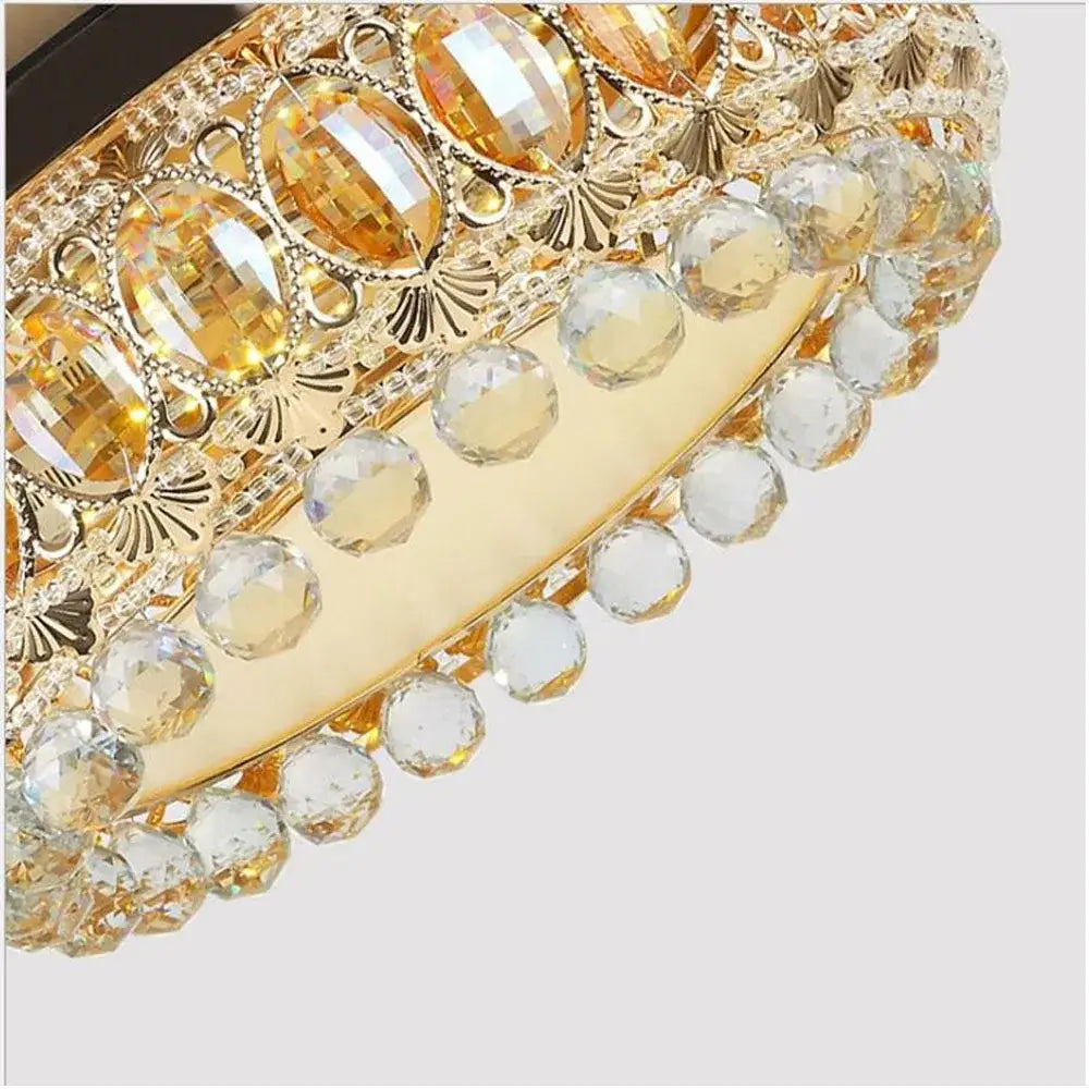Gold Crystal Remote Ceiling Fan