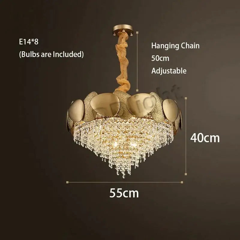 Gold LED Ceiling Chandelier