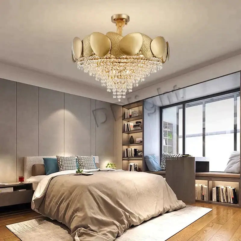 Gold LED Ceiling Chandelier