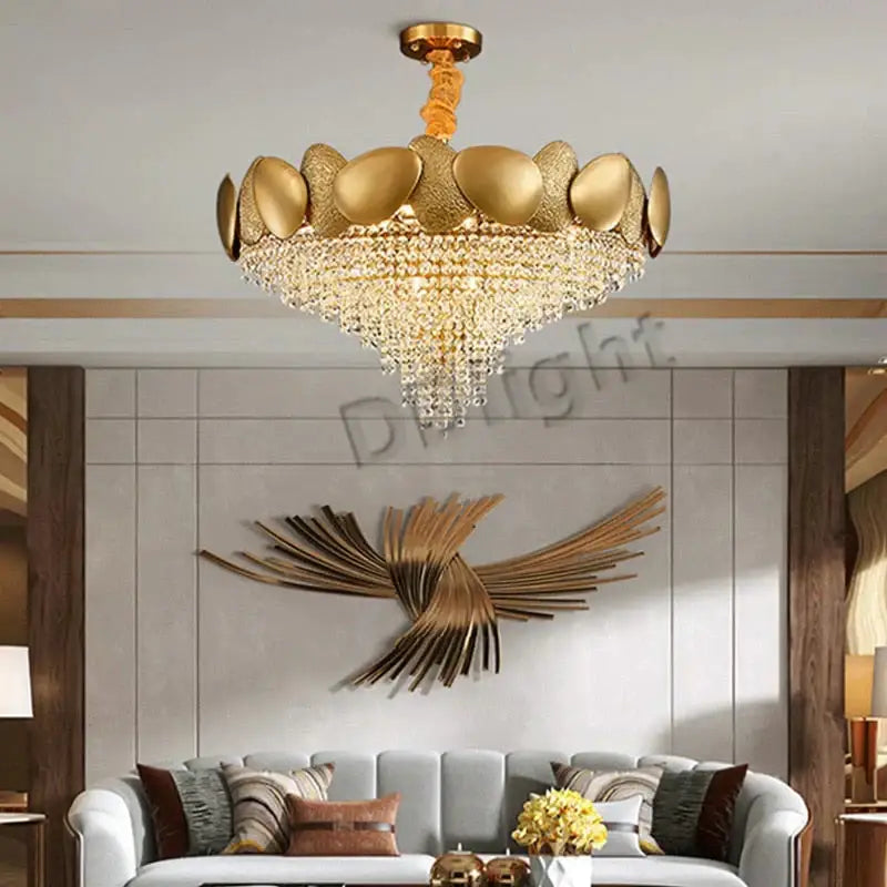 Gold LED Ceiling Chandelier