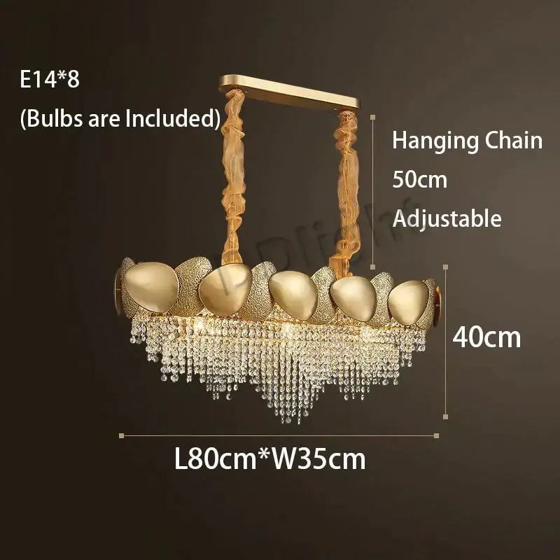 Gold LED Ceiling Chandelier