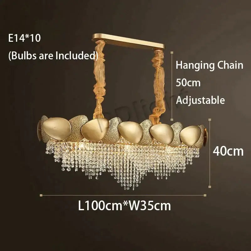 Gold LED Ceiling Chandelier
