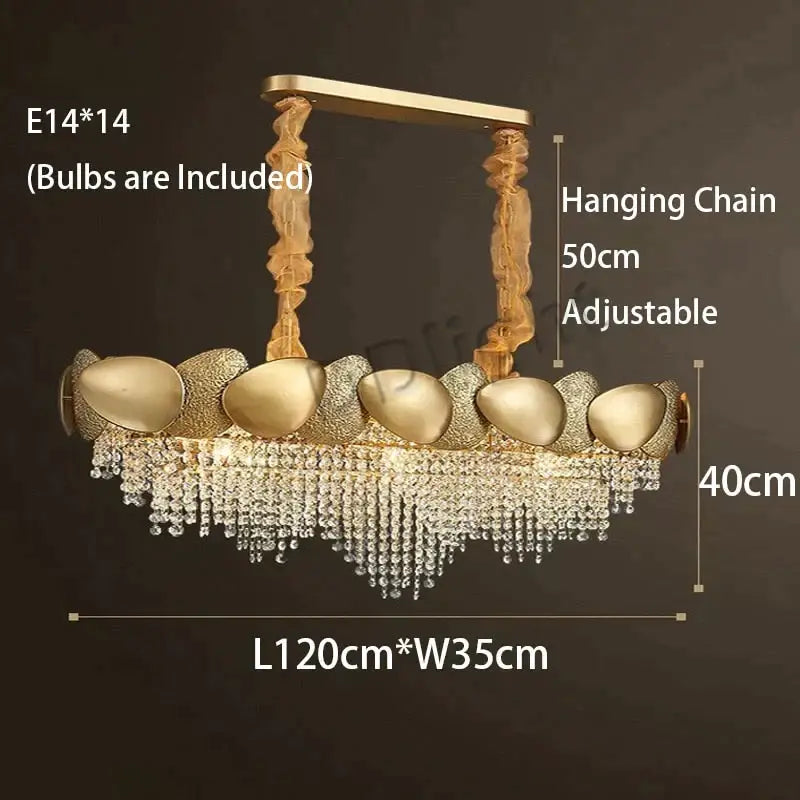 Gold LED Ceiling Chandelier