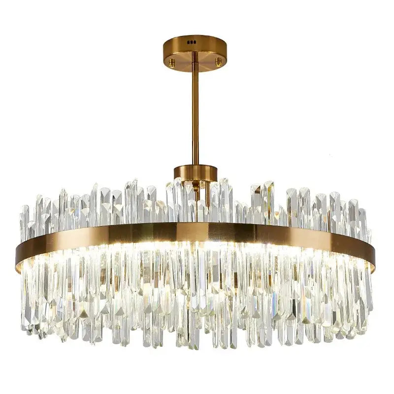 Oval Crystal Dining Chandelier Remote-Dimmable