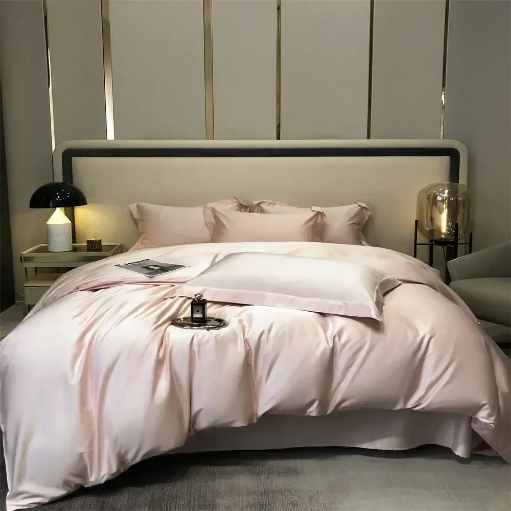 Gray Egyptian Cotton Bedding Set King Size