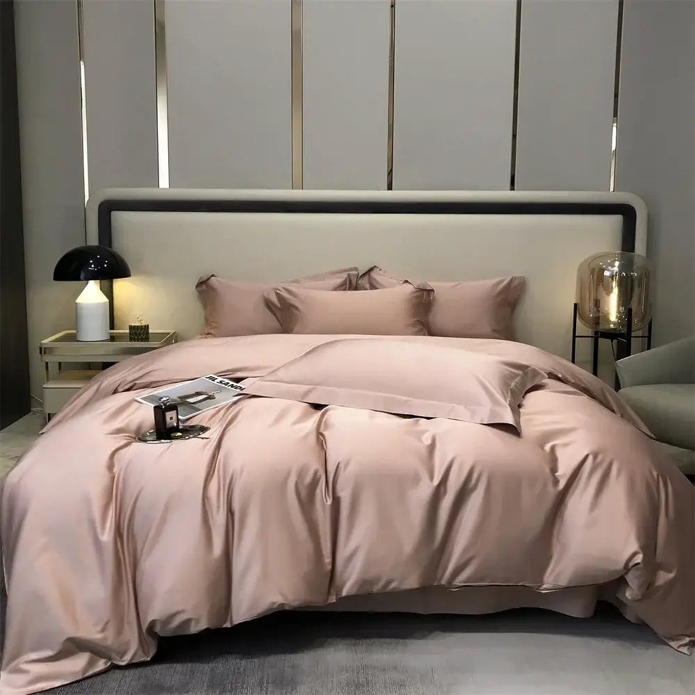 Gray Egyptian Cotton Bedding Set King Size