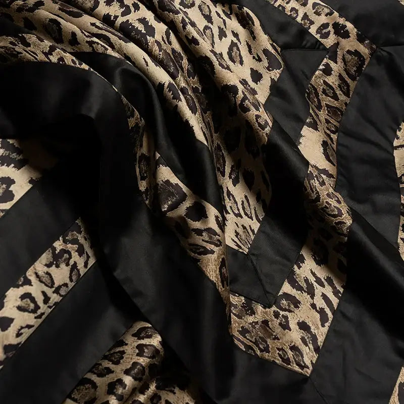 Leopard Satin Bedding Set