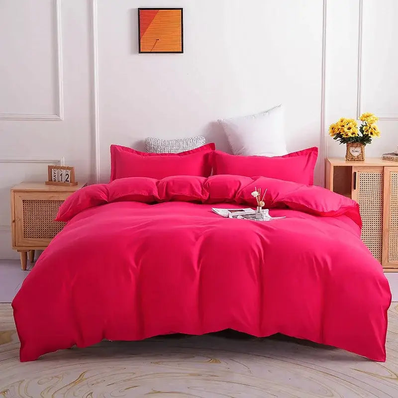 Orange Gray Duvet Set