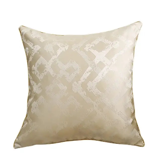 Silver Quilted Cushion Cover