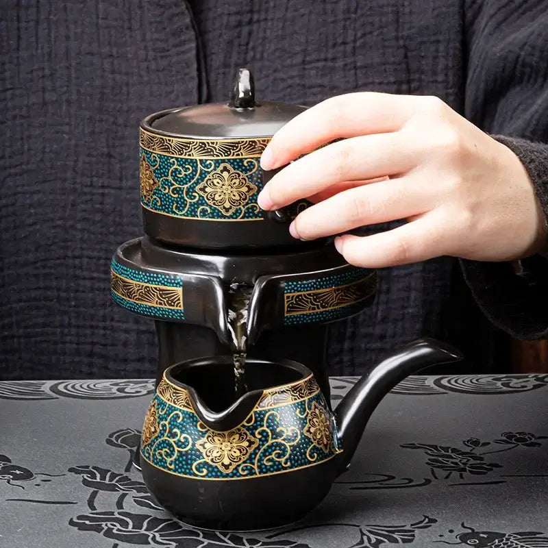 Turquoise Ceramic Tea Set