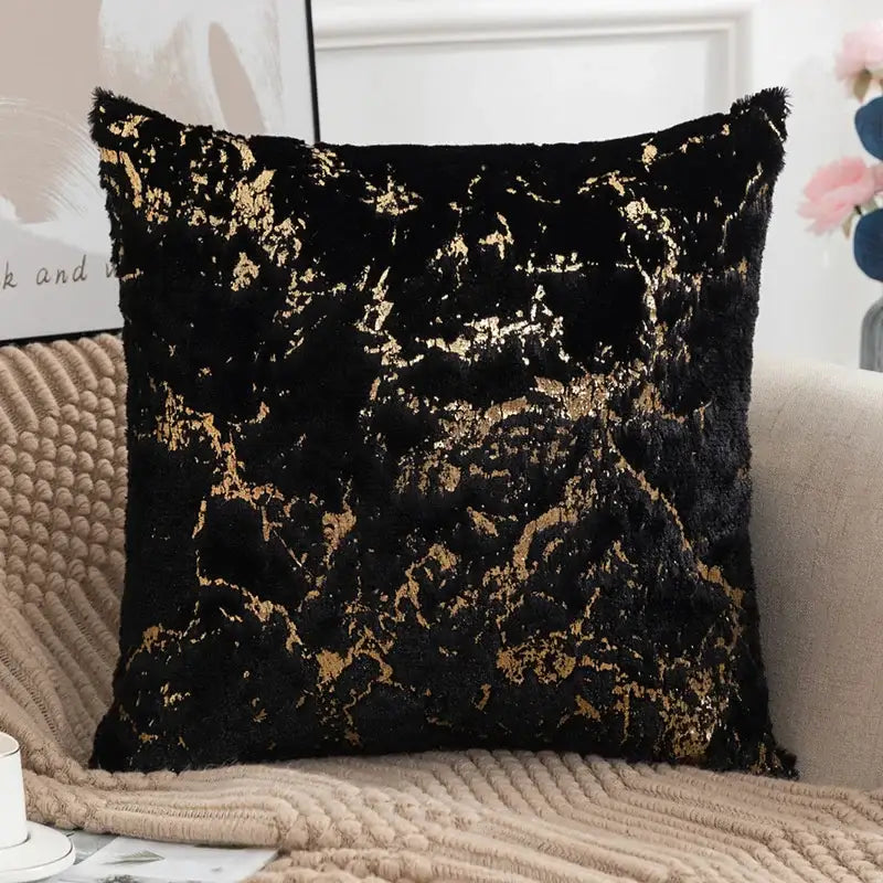 White Fur Cushion Cover