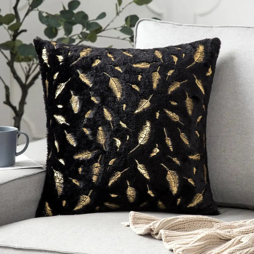 White Fur Cushion Cover