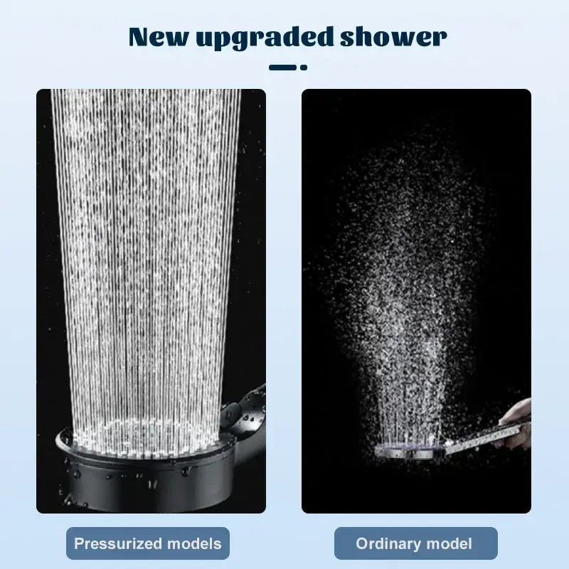 Black Adjustable Shower Head