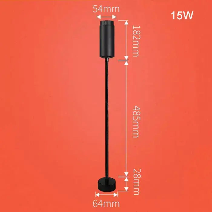 Black Adjustable Track Light 18W for Stores