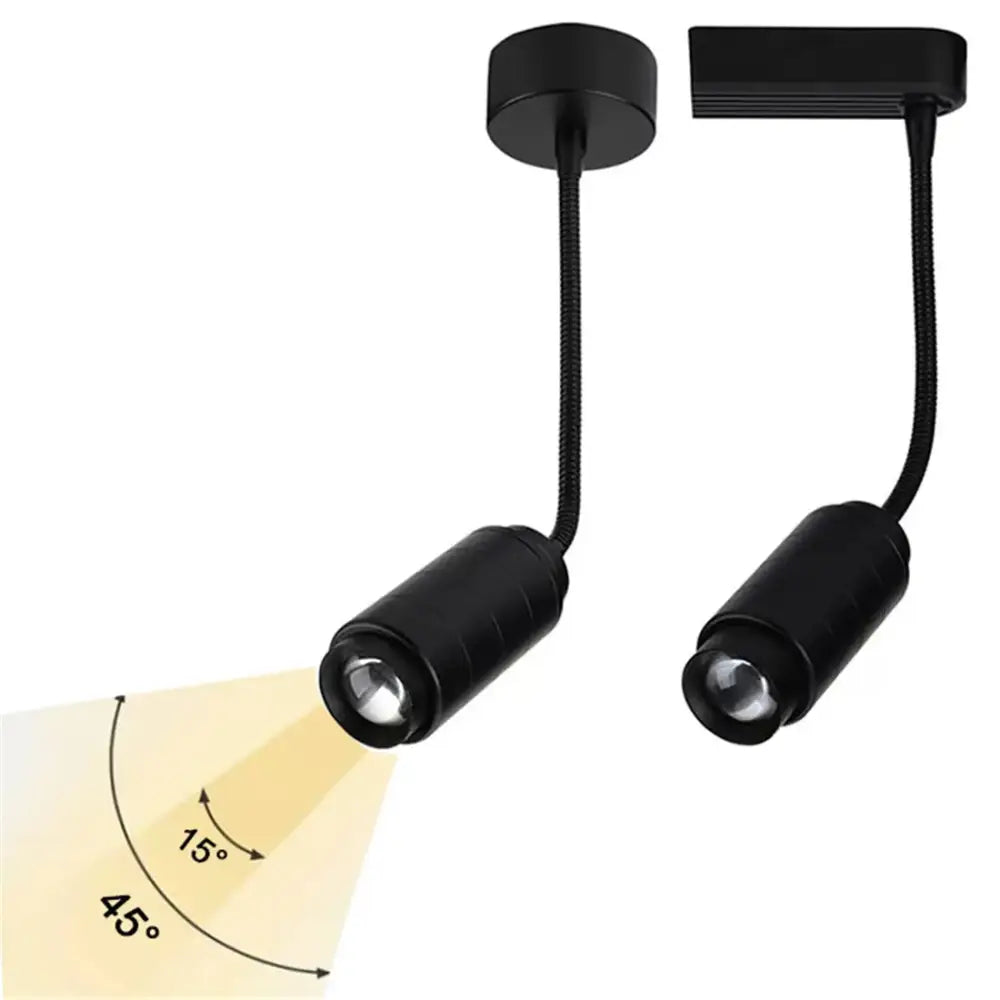 Black Adjustable Track Light 18W for Stores
