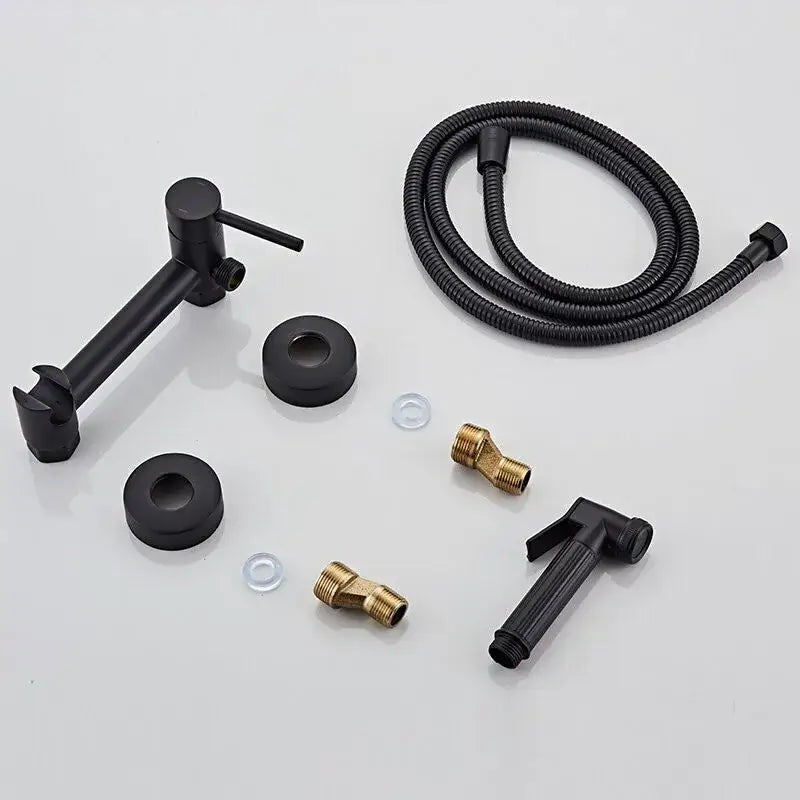 Black Bidet Faucet Set