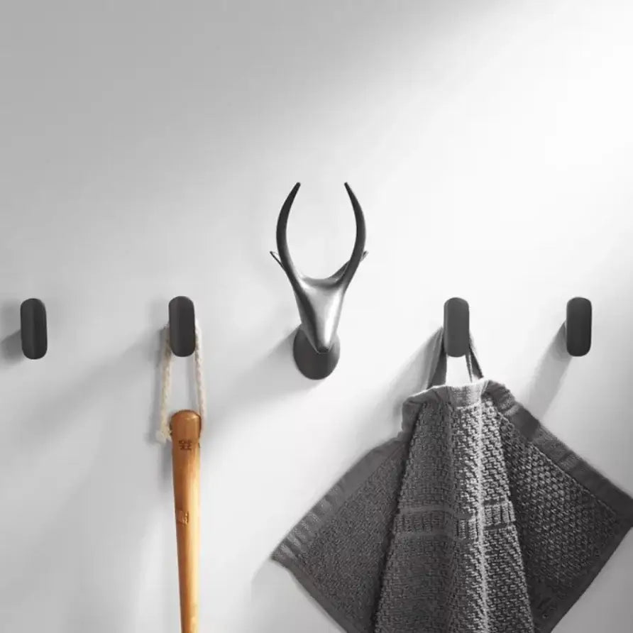 Gray Brass Deer Hook