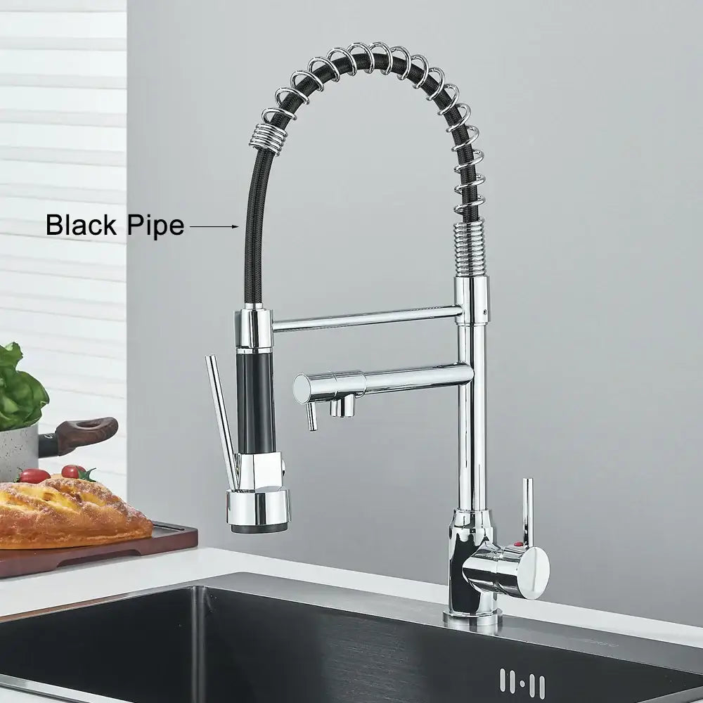 Black Brass Sprayer Faucet