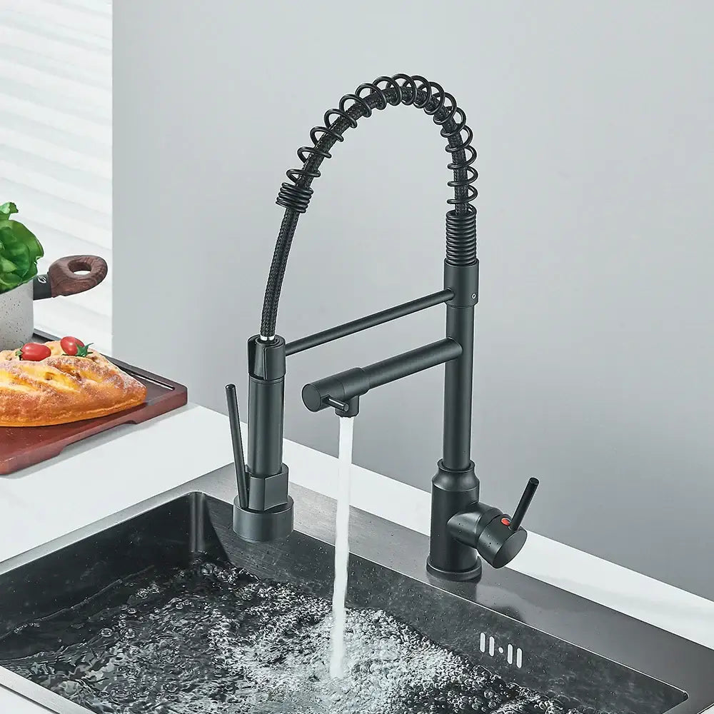 Black Brass Sprayer Faucet