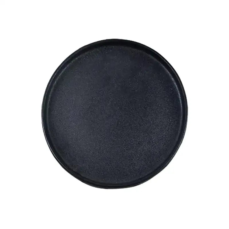 Black Ceramic Dinner Plate