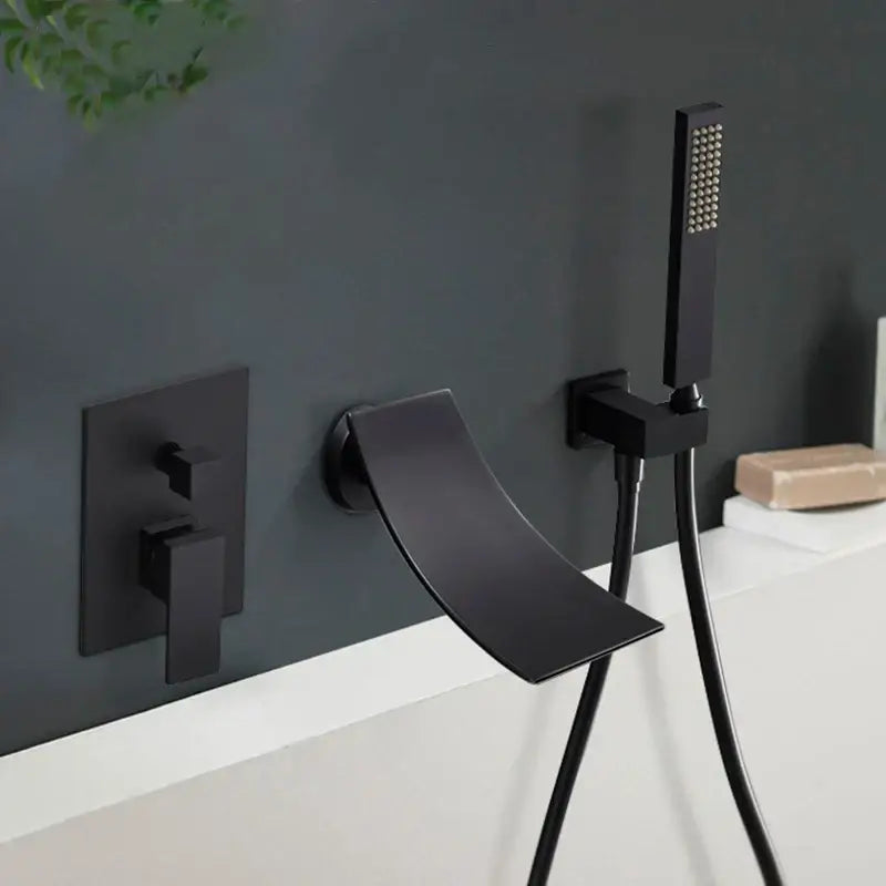 Black Bathtub Faucet Set