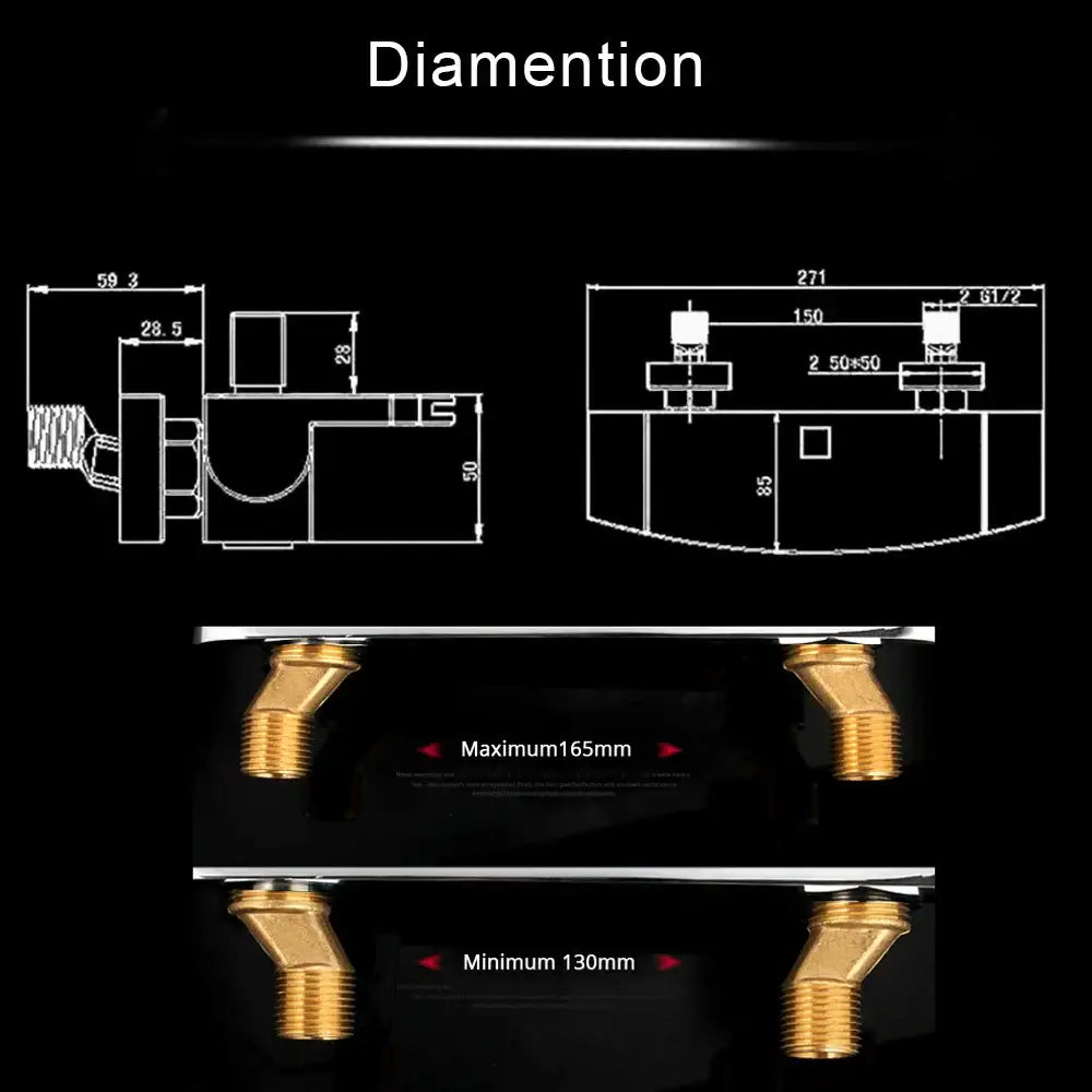 Black Waterfall Mixer Tap