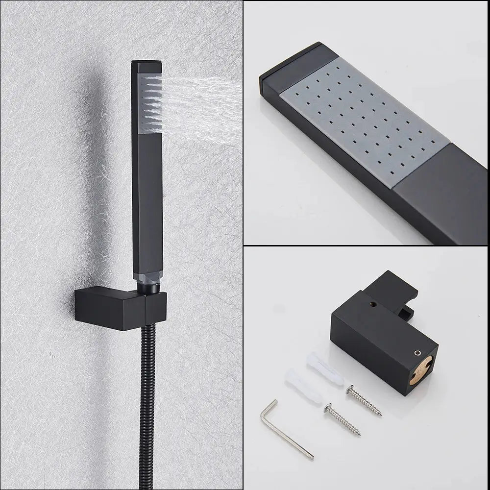 Black Waterfall Mixer Tap