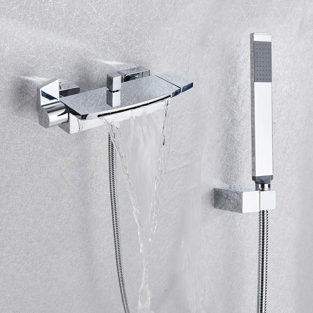 Black Waterfall Mixer Tap