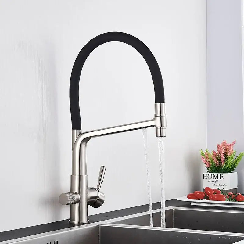 Black 360° Filter Faucet