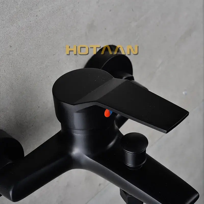 Black Wall Shower Faucet
