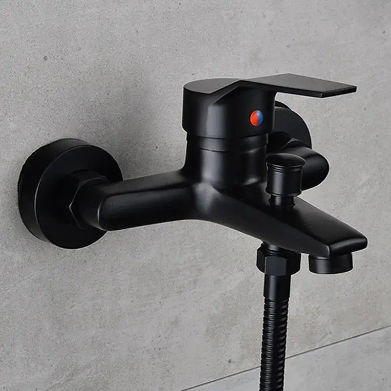 Black Wall Shower Faucet